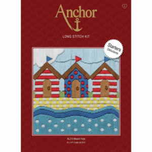 Long Stitch Kit: Beach Huts - Image 1
