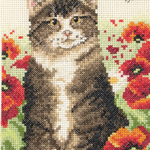 Anchor Counted Cross Stitch Kit: Starter: Cat and Bee - Image 2