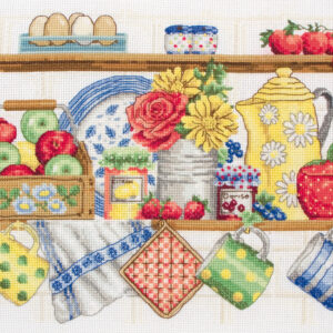Counted Cross Stitch Kit: The Kitchen Shelf - Image 2