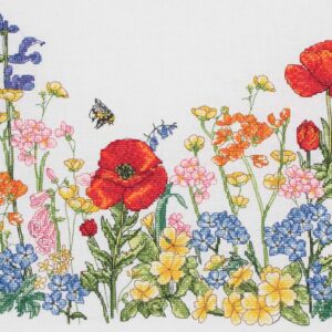 Counted Cross Stitch Kit: Floral Collection: Meadow Floral - Image 2