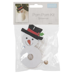 Trimits Pom Pom Decoration Kit: Christmas: Snowman - Image 1