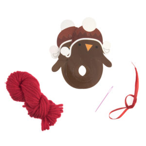 Trimits Pom Pom Decoration Kit: Christmas: Robin - Image 2