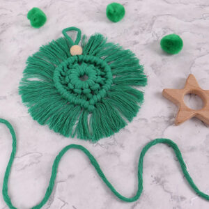 Trimits Macramé Kit: Decoration: Wreath: Green - Image 4