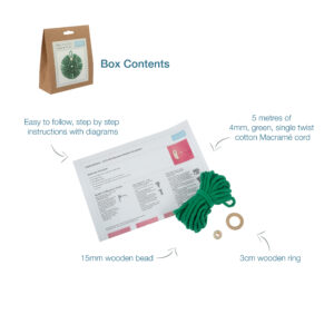 Trimits Macramé Kit: Decoration: Wreath: Green - Image 6