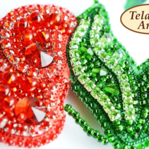 Tela Artis Brooch Making Kit - Cherry - Image 5