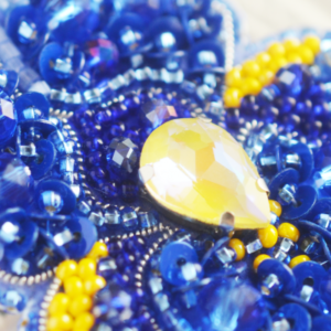 Tela Artis Brooch Making Kit - Sapphire Iris - Image 2