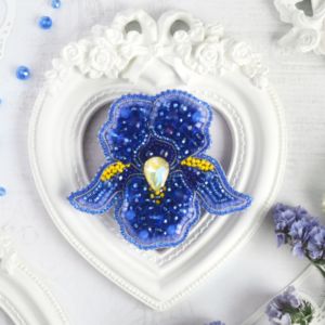 Tela Artis Brooch Making Kit - Sapphire Iris - Image 1