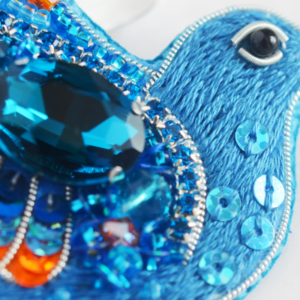 Tela Artis Brooch Making Kit - Blue bird of Happiness - Image 3