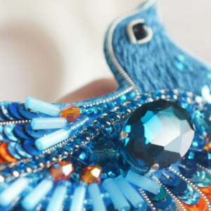 Tela Artis Brooch Making Kit - Blue bird of Happiness - Image 4