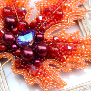 Tela Artis Brooch Making Kit - Fire Leaf - Image 2