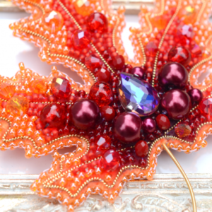 Tela Artis Brooch Making Kit - Fire Leaf - Image 3