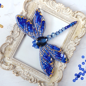 Tela Artis Brooch Making Kit - Blue Dragonfly - Image 2