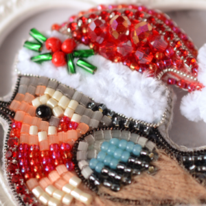 Tela Artis Brooch Making Kit - Chubby Bullfinch - Image 3